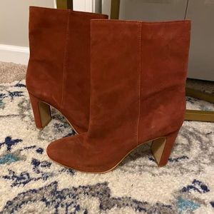 Rust colored booties